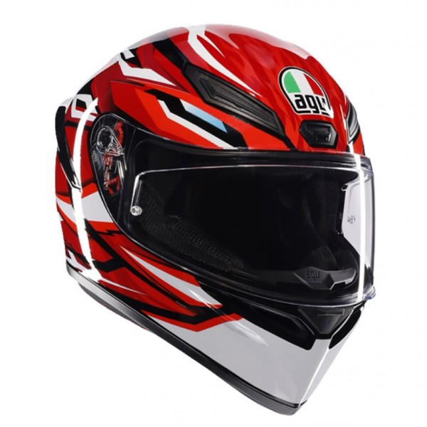 AGV Κράνος K1 S Lion Black/Red/White Full Face